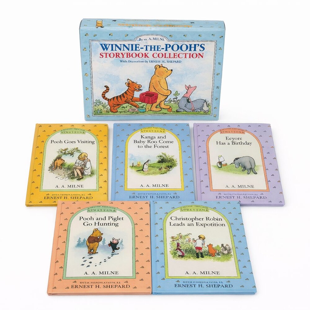 Winnie-the-Pooh Storybook Collection by A.A. Milne – 5-Book Boxed Set, Color Ill
